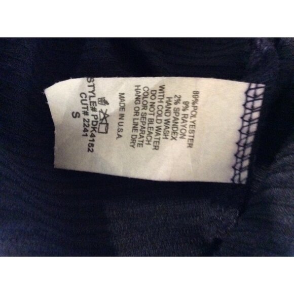 Pomelo Women Sleeveless Top  Small Navy Polyester/Rayon/Spandex - Picture 4 of 4